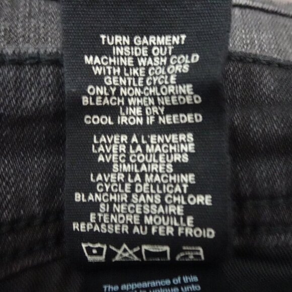 Heroes Motors Moto Jeans Men's Size 34x32 Black Denim Super Slim Paint Splatters - Picture 14 of 14